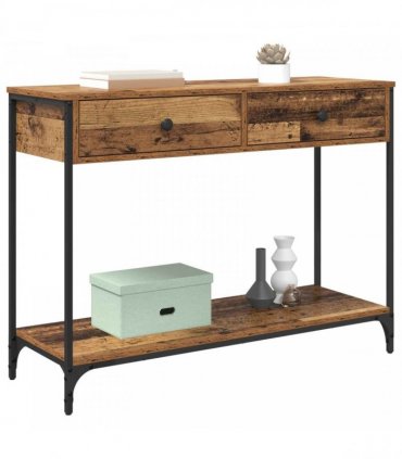 vidaXL Console Table Old Wood 100 x 34.5 x 75 cm Engineered Wood