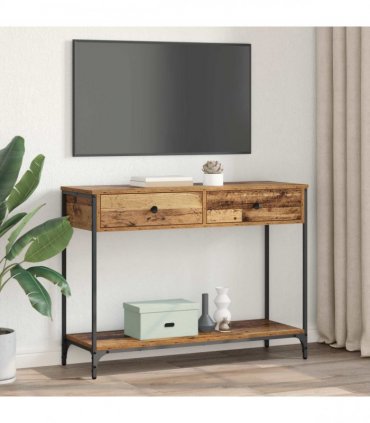 vidaXL Console Table Old Wood 100 x 34.5 x 75 cm Engineered Wood