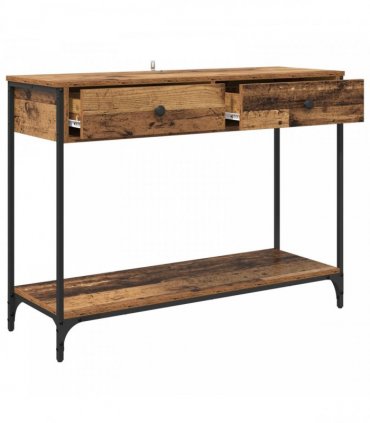 vidaXL Console Table Old Wood 100 x 34.5 x 75 cm Engineered Wood