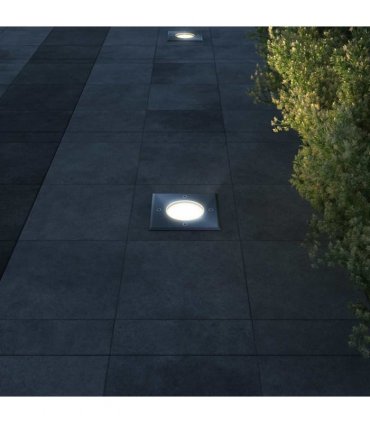 vidaXL Outdoor Ground Lights 3 pcs Square