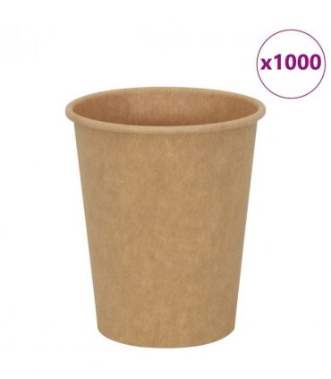 vidaXL Paper Coffee Cups 1000 pcs 8oz 200ml Brown