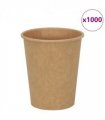 vidaXL Paper Coffee Cups 1000 pcs 8oz 200ml Brown