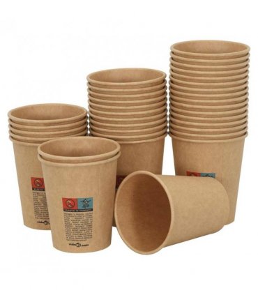 vidaXL Paper Coffee Cups 1000 pcs 8oz 200ml Brown