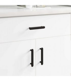 vidaXL Cabinet Handle 474 pcs Black 121 x 16.6 x 28.3 mm Iron