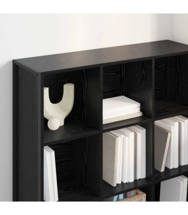 vidaXL Book Cabinet Black Oak 99.5 x 30 x 108.5 cm Engineered Wood