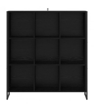 vidaXL Book Cabinet Black Oak 99.5 x 30 x 108.5 cm Engineered Wood