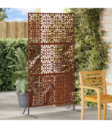 vidaXL Privacy Screen 100 x 50 x 180 cm Weathering Steel Rusty