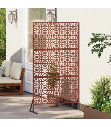 vidaXL Privacy Screen 100 x 50 x 180 cm Weathering Steel Rusty