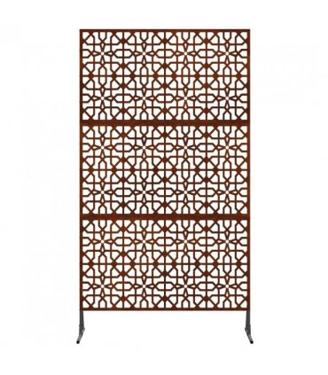 vidaXL Privacy Screen 100 x 50 x 180 cm Weathering Steel Rusty