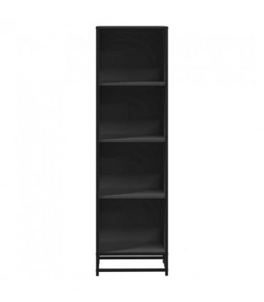 vidaXL Book Cabinet Black 40x35x139 cm Engineered Wood