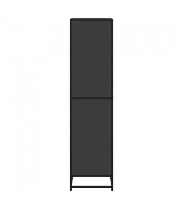 vidaXL Book Cabinet Black 40x35x139 cm Engineered Wood