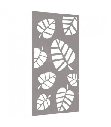 vidaXL Garden Wall Decoration 105x55 cm Corten Steel Leaf Design