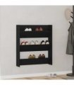 vidaXL Shoe Cabinet Black Oak 80 x 18 x 90 cm Engineered Wood