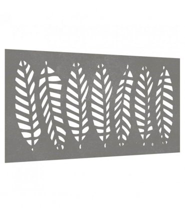 vidaXL Garden Wall Decoration 105x55 cm Corten Steel Leaf Design