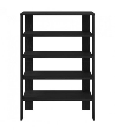 vidaXL Shoe Rack Black 61x32x87.5 cm Engineered Wood