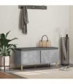 vidaXL Hall Bench with Cushion Concrete Grey 100 x 38 x 46 cm