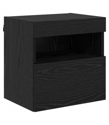 vidaXL TV Wall Cabinet Black Oak 40 x 30 x 40 cm Engineered Wood