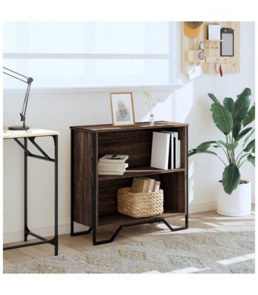 vidaXL Bookcase Brown Oak 80x31x74.5 cm Engineered Wood