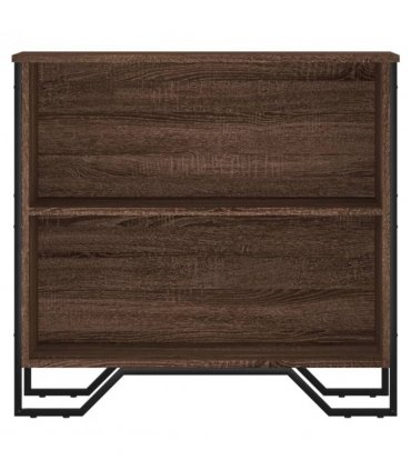 vidaXL Bookcase Brown Oak 80x31x74.5 cm Engineered Wood