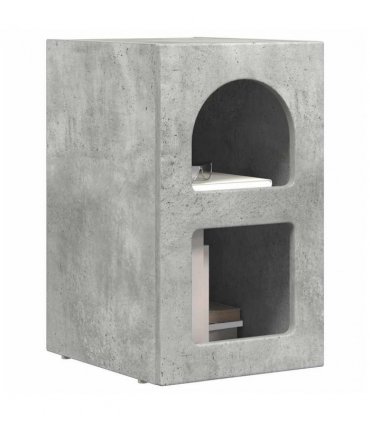 vidaXL Bedside Table ELST 2 pcs Concrete Grey 29.5 x 33.5 x 50 cm