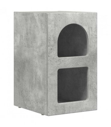 vidaXL Bedside Table ELST 2 pcs Concrete Grey 29.5 x 33.5 x 50 cm