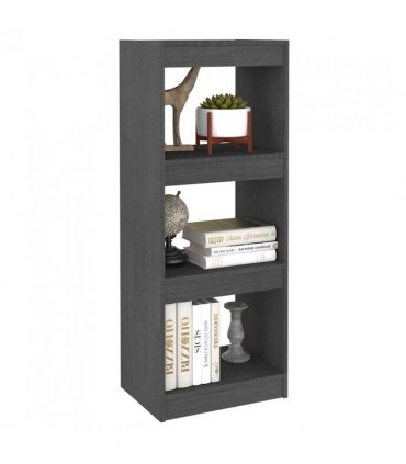 vidaXL Book Cabinet/Room Divider Grey 40x30x103.5 cm Solid Pinewood