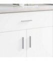 vidaXL Handle Plain 828 pcs Silver 105.7 x 7.4 x 15.5 mm Aluminium