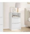vidaXL Bedside Table White 40 x 30 x 467 cm Engineered Wood