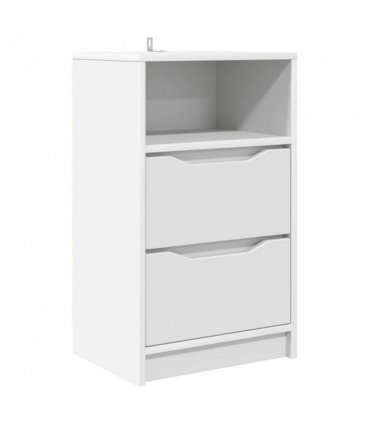 vidaXL Bedside Table White 40 x 30 x 467 cm Engineered Wood
