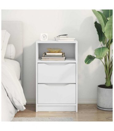 vidaXL Bedside Table White 40 x 30 x 467 cm Engineered Wood