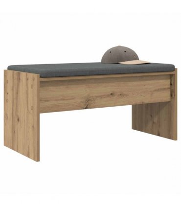 vidaXL Hall Bench with Cushion Artisan Oak 83 x 38 x 40 cm