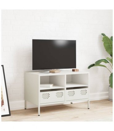vidaXL TV Cabinet White 68x39x43.5 cm Cold-rolled Steel