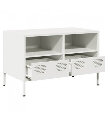 vidaXL TV Cabinet White 68x39x43.5 cm Cold-rolled Steel