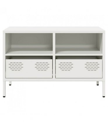 vidaXL TV Cabinet White 68x39x43.5 cm Cold-rolled Steel