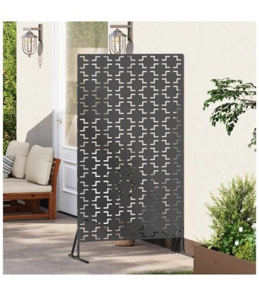 vidaXL Privacy Screen 100 x 50 x 180 cm Steel Black