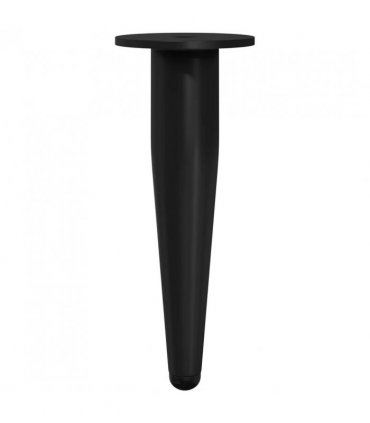 vidaXL Furniture Feet 12 pcs Black Ø 40 x 98 mm Iron