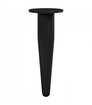 vidaXL Furniture Feet 12 pcs Black Ø 40 x 98 mm Iron