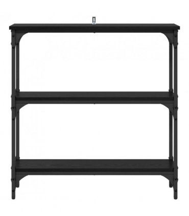 vidaXL Console Table Black Oak 75 x 22.5 x 75 cm Engineered Wood