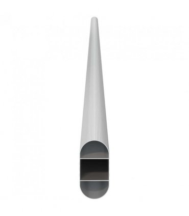 vidaXL Closet Rod 12 pcs Silver 964 x 15 x 29 mm Aluminium Alloy