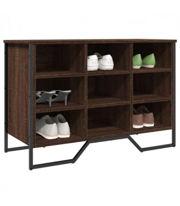vidaXL Shoe Cabinet Brown Oak 90x38x61.5 cm Engineered Wood