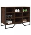 vidaXL Shoe Cabinet Brown Oak 90x38x61.5 cm Engineered Wood