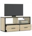 vidaXL TV Cabinet Sonoma Oak 80x31x39.5 cm Engineered Wood and Metal