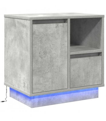 vidaXL Bedside Cabinet Concrete Grey 50 x 34.5 x 50 cm Engineered wood