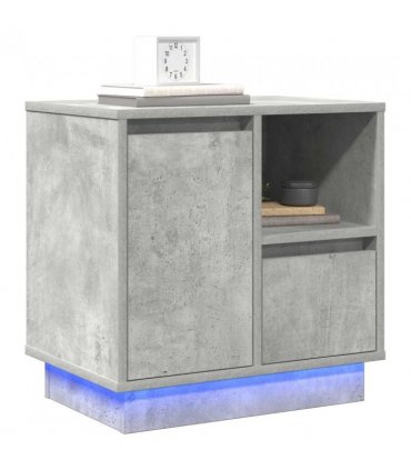 vidaXL Bedside Cabinet Concrete Grey 50 x 34.5 x 50 cm Engineered wood