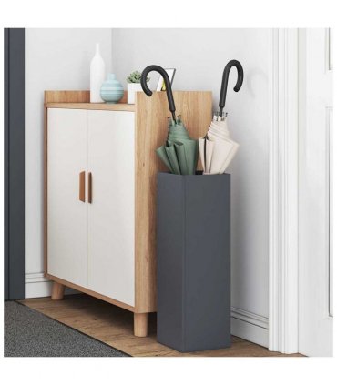 vidaXL Rain Umbrella Stand Anthracite 15.5 x 15.5 x 49 cm Steel