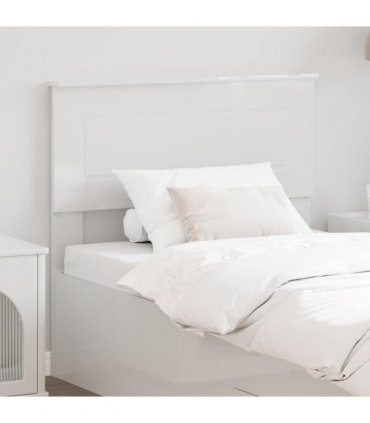 vidaXL Headboard Gloss White Engineered wood