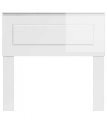vidaXL Headboard Gloss White Engineered wood