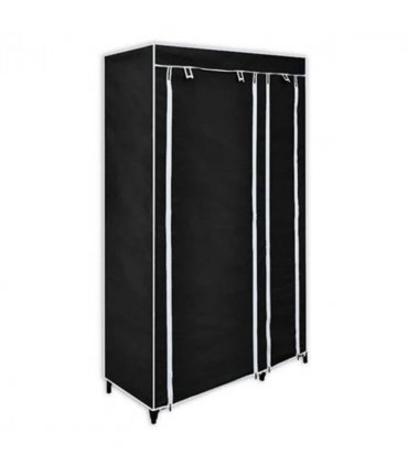 vidaXL Folding Wardrobe Black 110x45x175 cm