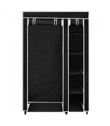 vidaXL Folding Wardrobe Black 110x45x175 cm