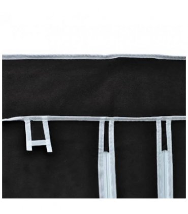 vidaXL Folding Wardrobe Black 110x45x175 cm